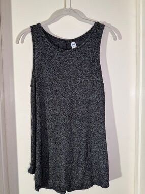 Old Navy Black Heather Sleeveless Tank